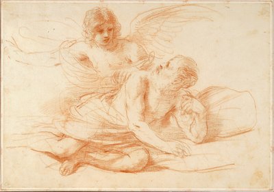 St Peter and the Angel by Giovanni Francesco Barbieri